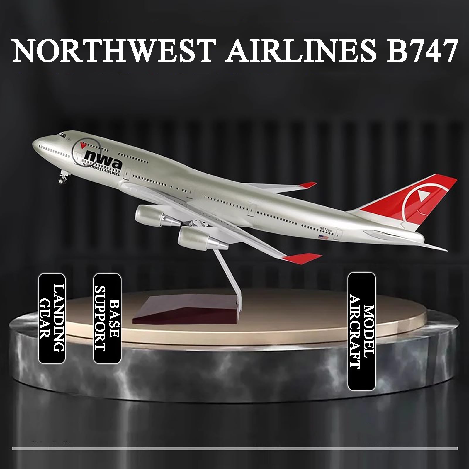 Amazon.com: Aircraft Model Flight Miniatures Boeing B747-400